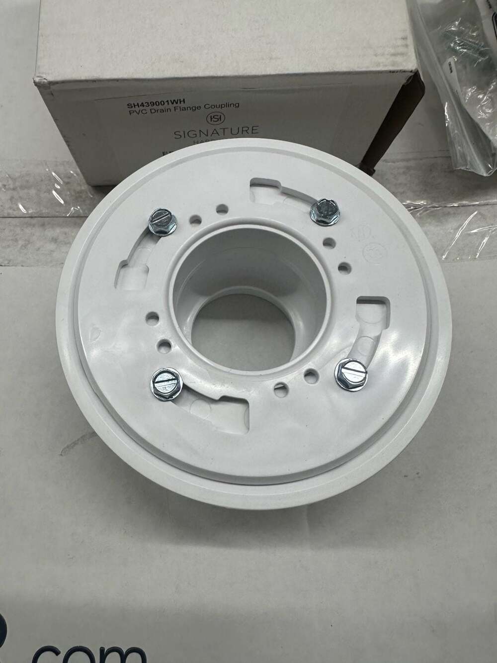 Signature Hardware SH439001WH PVC Drain Flange Coupling
